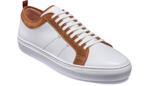 Greg - White Calf / Tan Suede