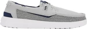 Hey Dude Wesh Grip Grey Mesh Boat Shoes