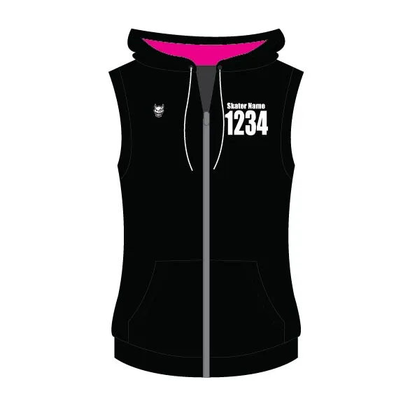 Hogtown Roller Derby: Sleeveless Hoodie