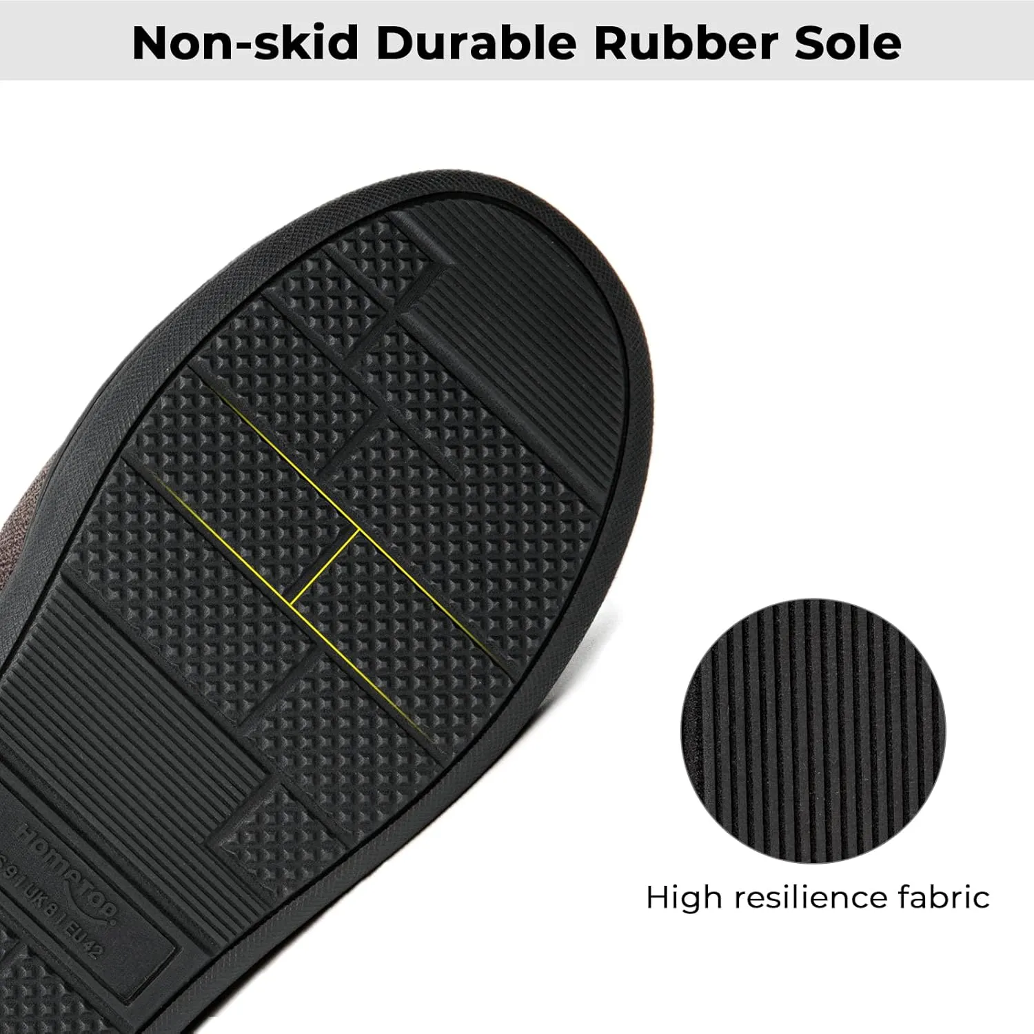 HomeTop Men's House Slippers Memory Foam Shoes Moccasins Style Indoor Outdoor Classic Breathable Premium Microsuede Washable Slippers