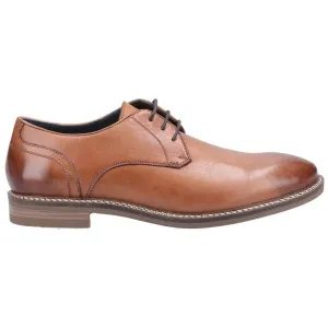 Hush Puppies BRAYDEN Mens Leather Derby Shoes Brown