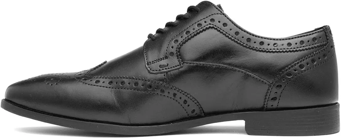 Hush Puppies Men's Brogue School Uniform Shoe