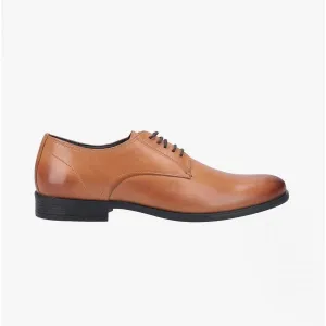 Hush Puppies OSCAR CLEAN TOE Mens Leather Derby Shoes Tan