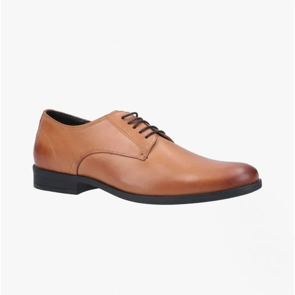 Hush Puppies OSCAR CLEAN TOE Mens Leather Derby Shoes Tan