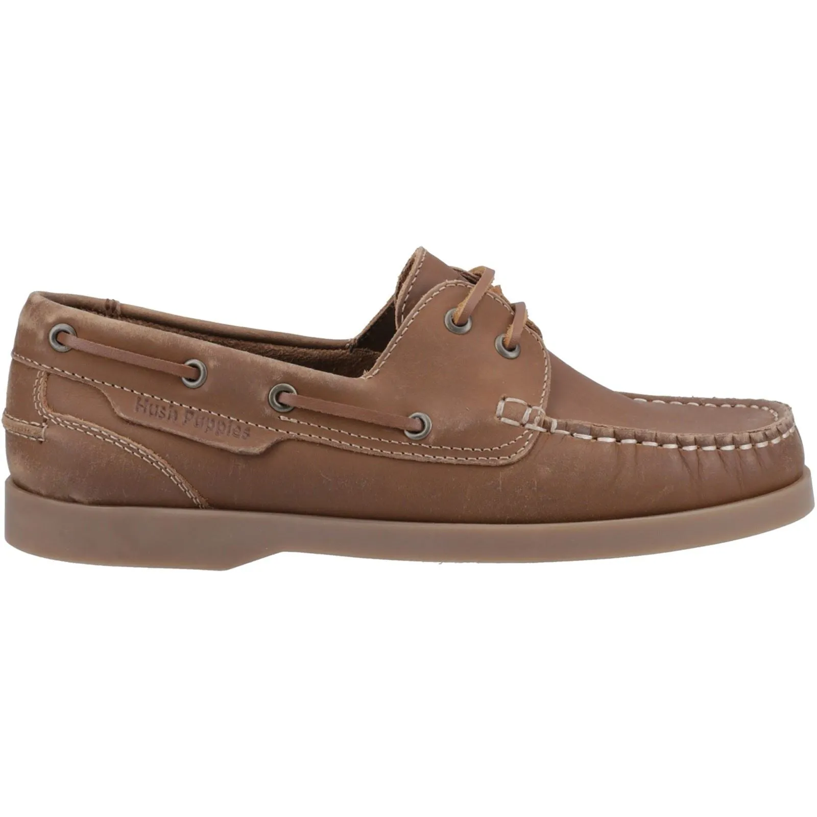 Hush Puppies Women's Isabel Boat Shoe in Tan