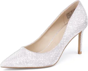 JENN ARDOR Women’s Heels Pumps 3.14”High Heel Shoes Women Classic Pointed Toe Stiletto Heel Shoes Sexy Office Party Event Dressy Pumps