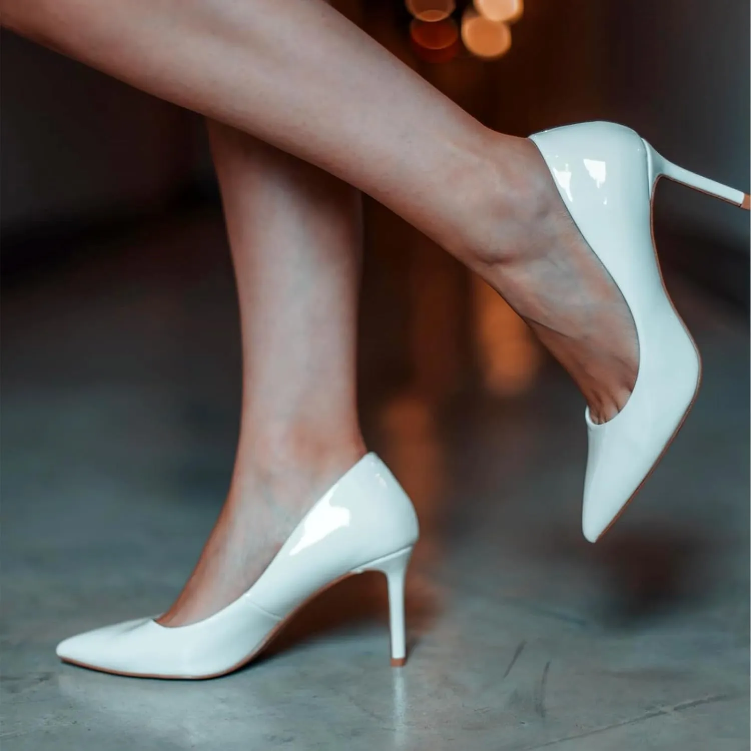 JENN ARDOR Women’s Heels Pumps 3.14”High Heel Shoes Women Classic Pointed Toe Stiletto Heel Shoes Sexy Office Party Event Dressy Pumps