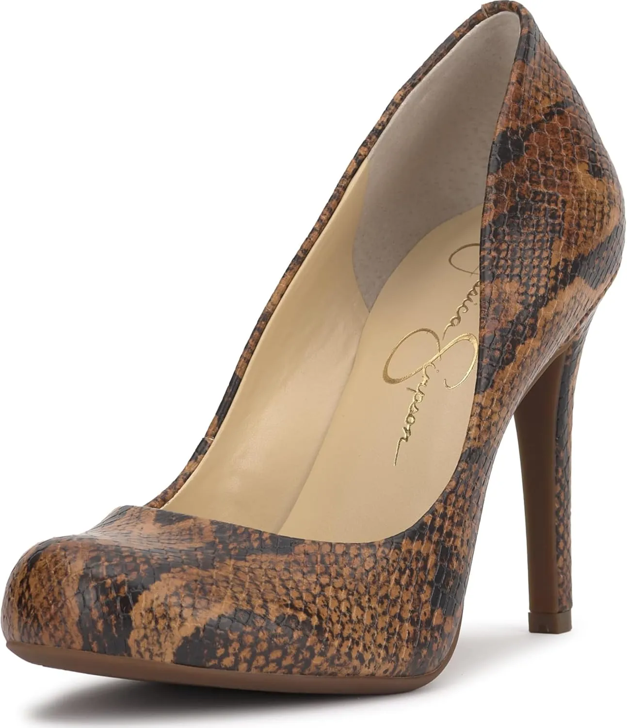 Jessica Simpson Women's Calie Round Toe Classic Heels Pumps Shoes