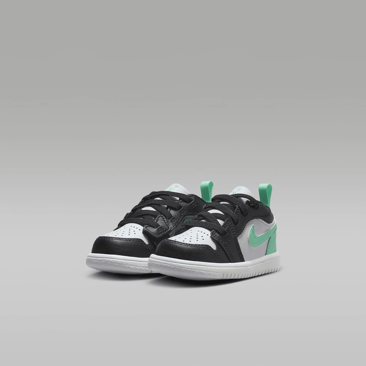 Jordan 1 Low Alt Baby/Toddler Shoes (DR9747-131, White/Black-Green Glow)