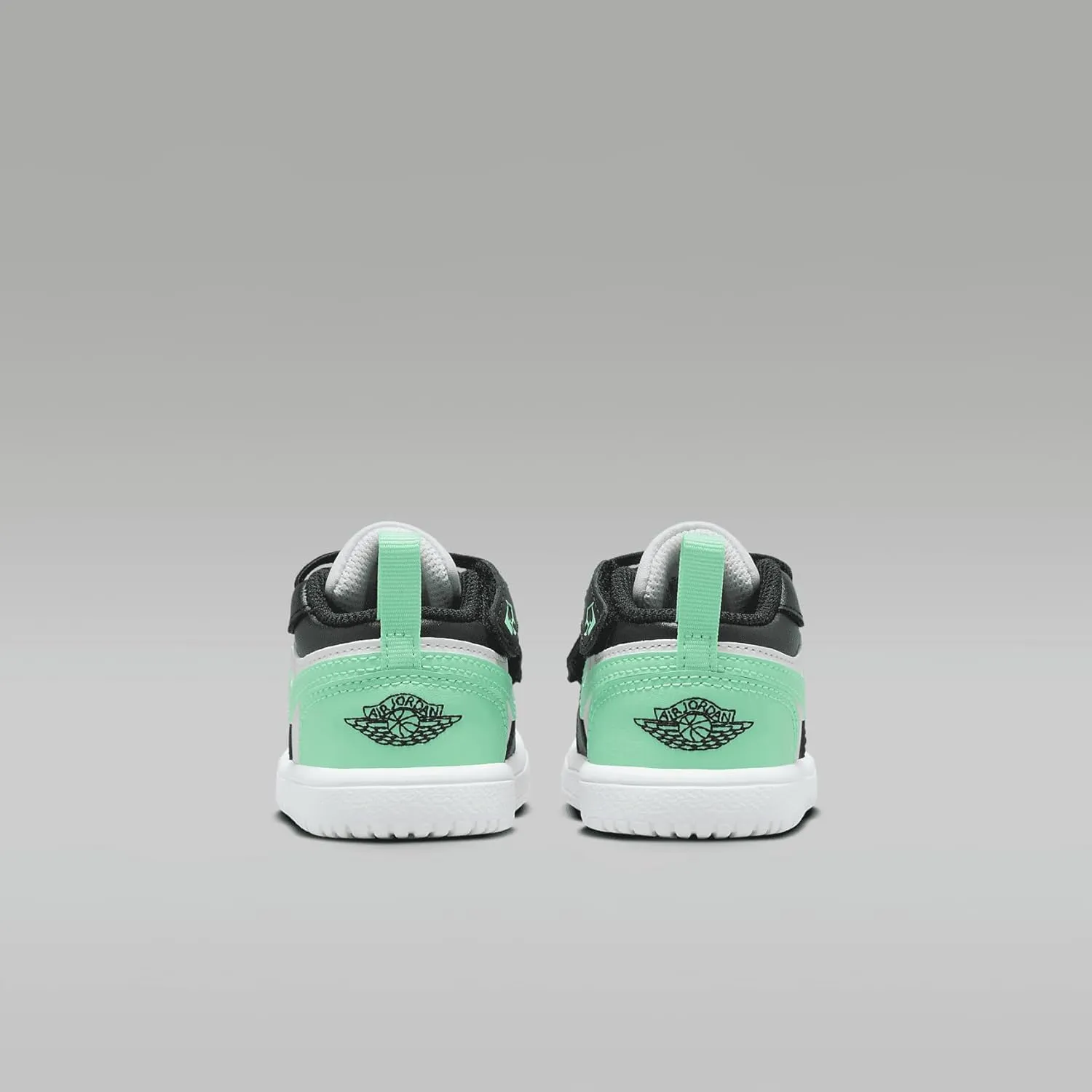 Jordan 1 Low Alt Baby/Toddler Shoes (DR9747-131, White/Black-Green Glow)