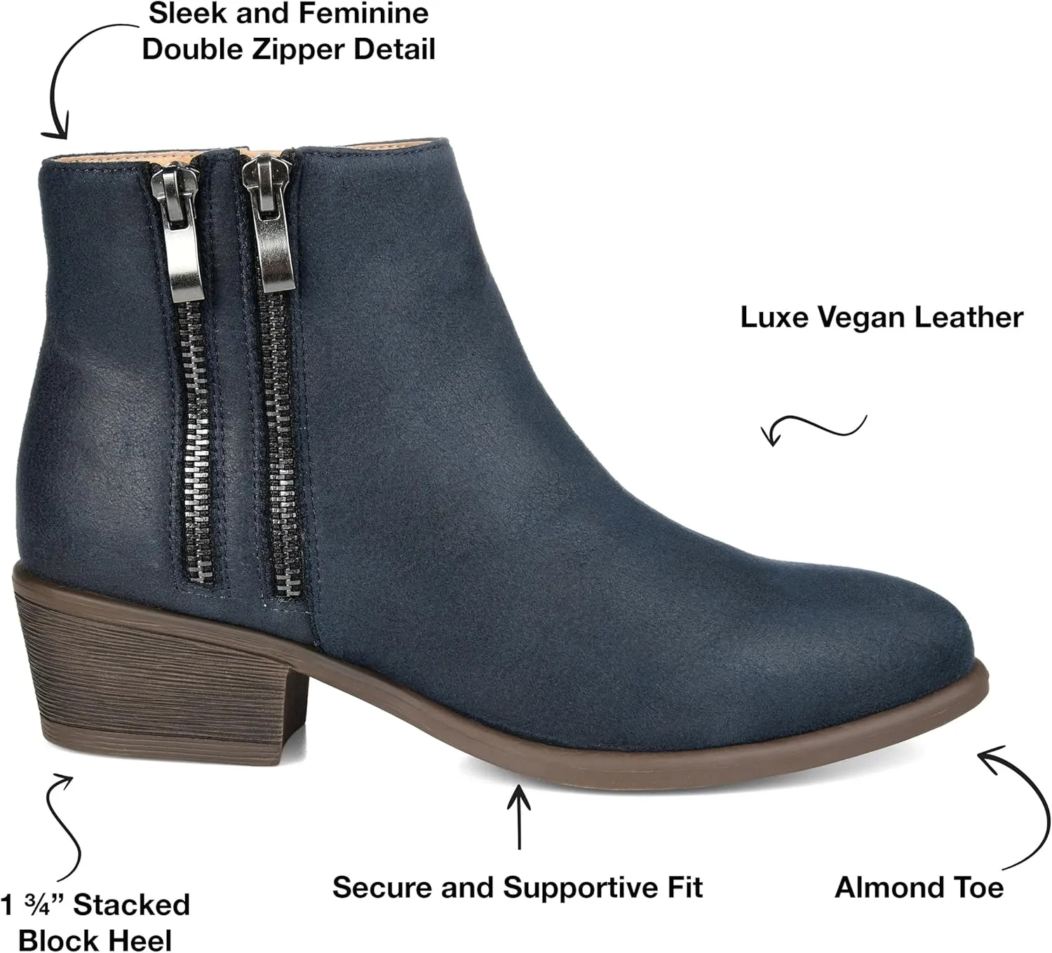 Journee Collection Women's Ankle Boots and Booties