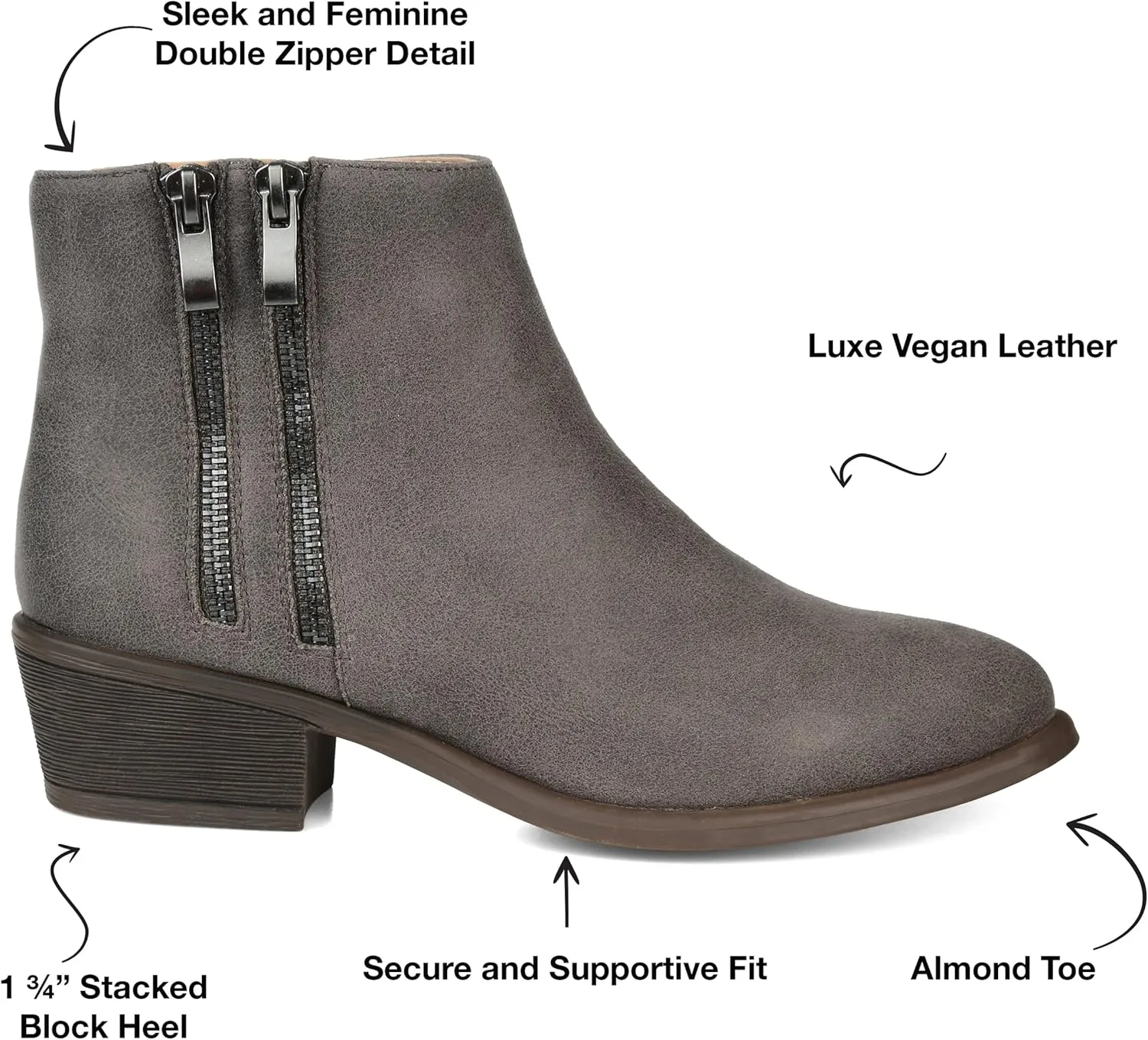 Journee Collection Women's Ankle Boots and Booties