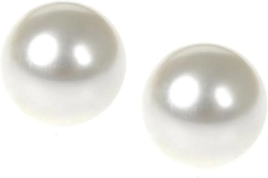 Kenneth Jay Lane Oversized Frameless Pearl Clip Earrings (18, 20 & 24mm)