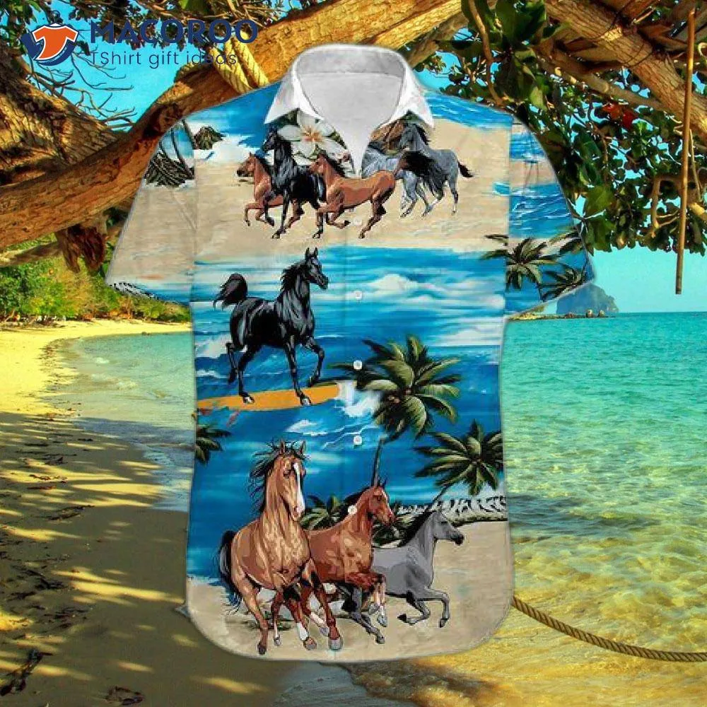 Kentucky Derby Horse Harness Hawaiian-style Shirts