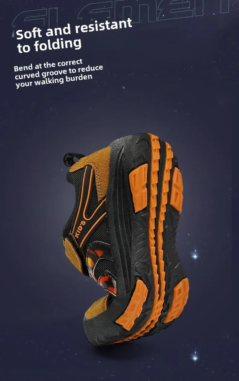 Kids Hiking Boots Toddler Girls Boys Hiking Shoes Water-Resistant Anti-Collision Non-Slip Athletic Outdoor Trekking Boots