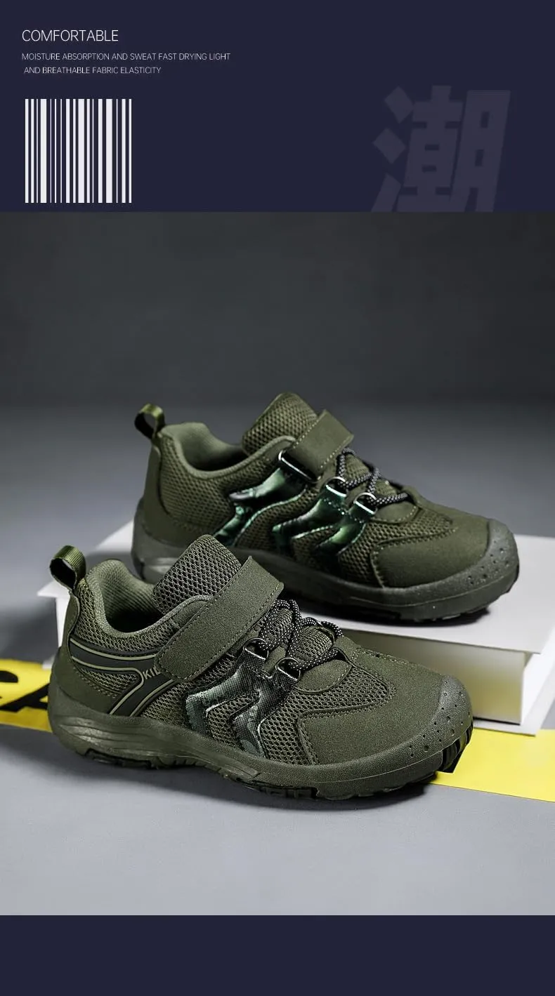 Kids Hiking Boots Toddler Girls Boys Hiking Shoes Water-Resistant Anti-Collision Non-Slip Athletic Outdoor Trekking Boots