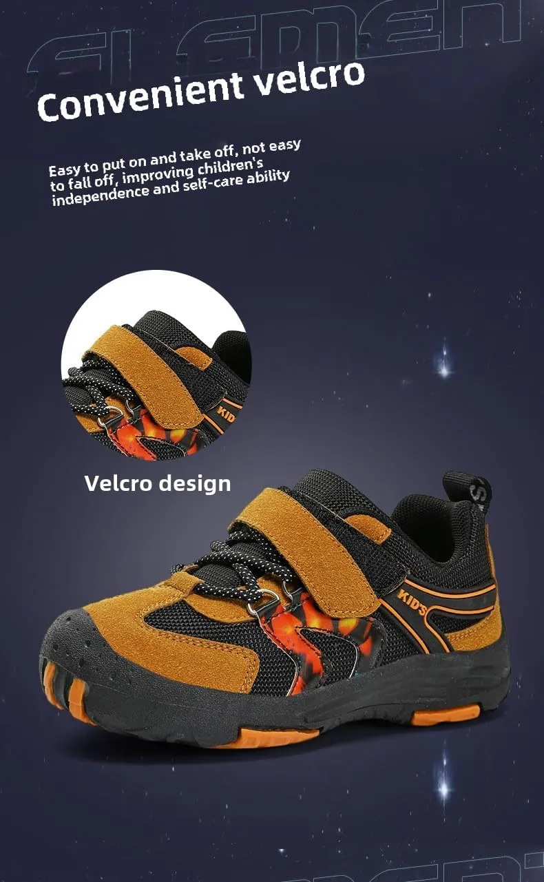 Kids Hiking Boots Toddler Girls Boys Hiking Shoes Water-Resistant Anti-Collision Non-Slip Athletic Outdoor Trekking Boots