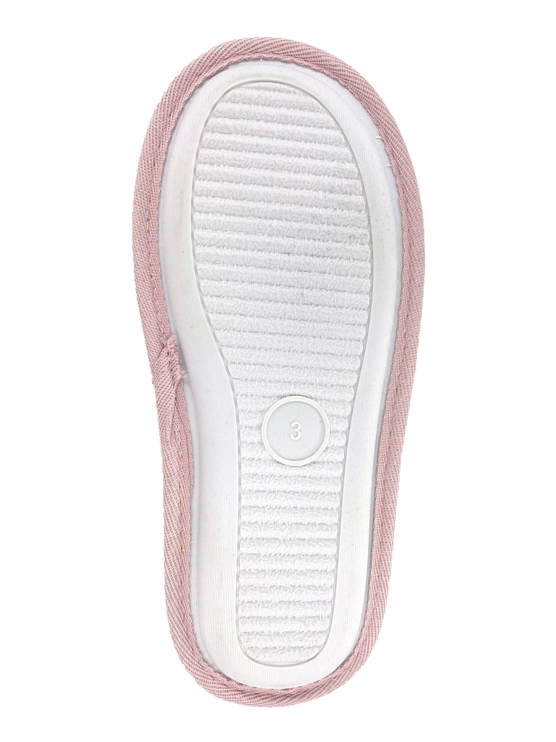 Ladies Pink Memory Foam Faux Fur Lined Mule Slippers House Shoes