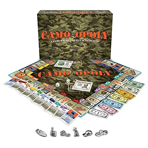 Late for the Sky Camo-opoly Board Game