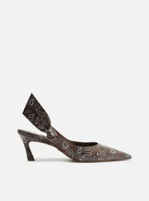 Laura Mid Stiletto Paisley Pump