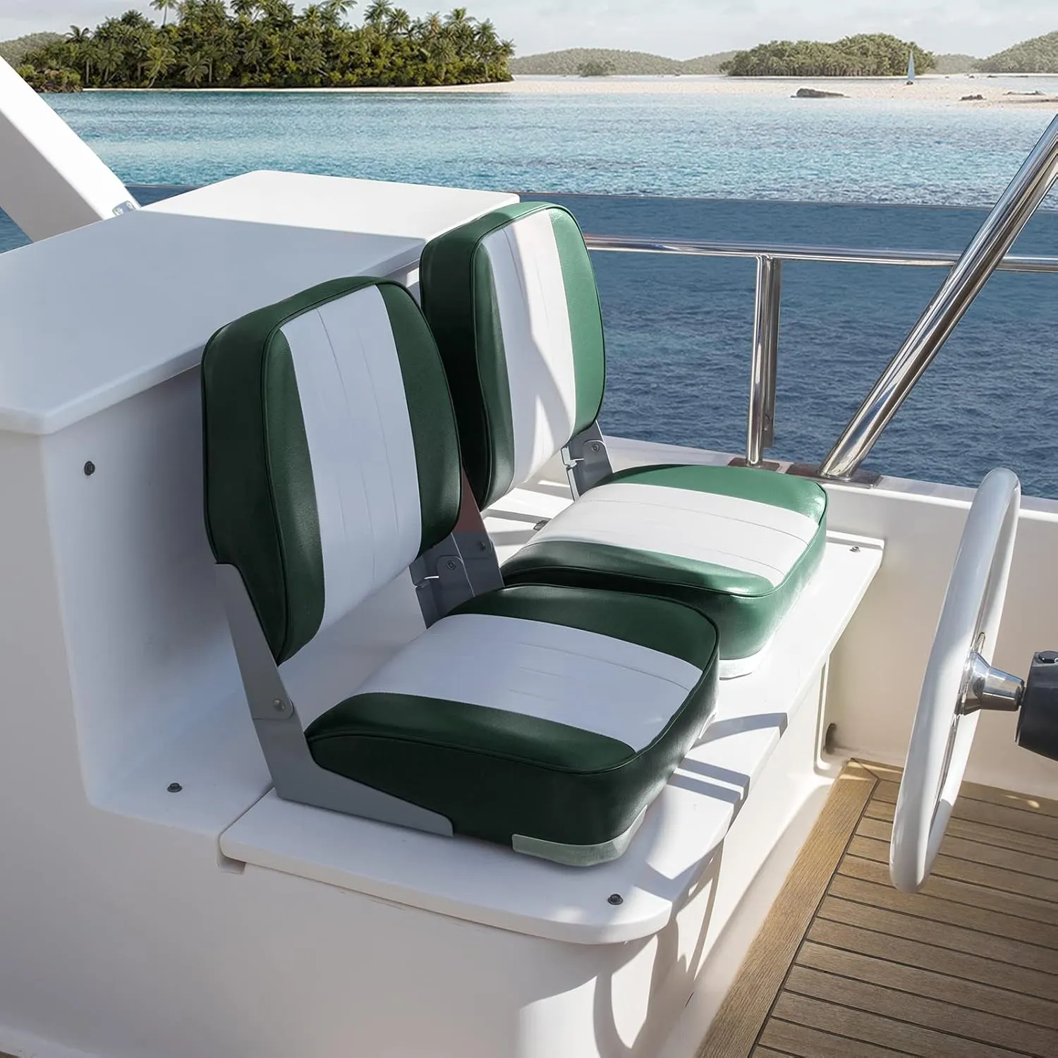 Leader Accessories Classic Low Back Folding Boat Seat