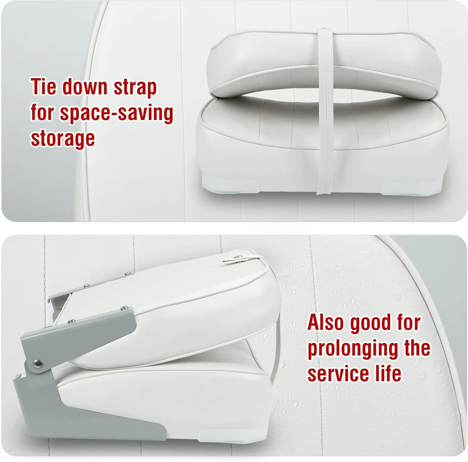 Leader Accessories Classic Low Back Folding Boat Seat