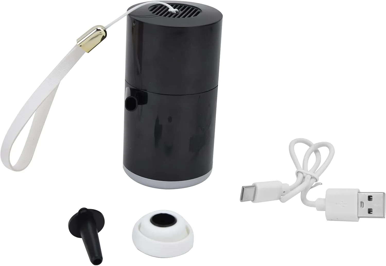 LED Mini Air Pump Efficient USB Multifunction BatteryOperated for Home and Outdoor Camping with 4 Gears, Fast Inflation, Longlasting Battery, 2 Nozzles, and 4 Lighting Modes