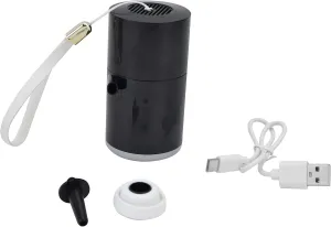 LED Mini Air Pump Efficient USB Multifunction BatteryOperated for Home and Outdoor Camping with 4 Gears, Fast Inflation, Longlasting Battery, 2 Nozzles, and 4 Lighting Modes