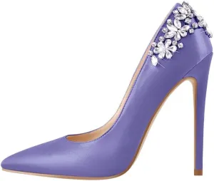 LISHAN Women's Pointed Toe High Heel Pumps