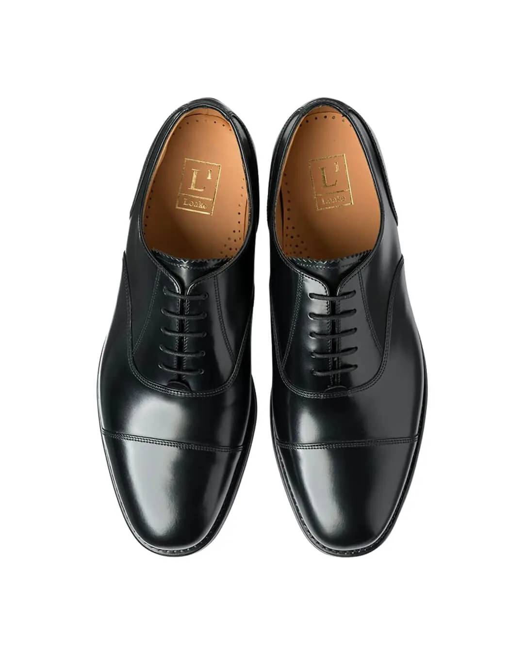 Loake Black 300 Oxford Shoes