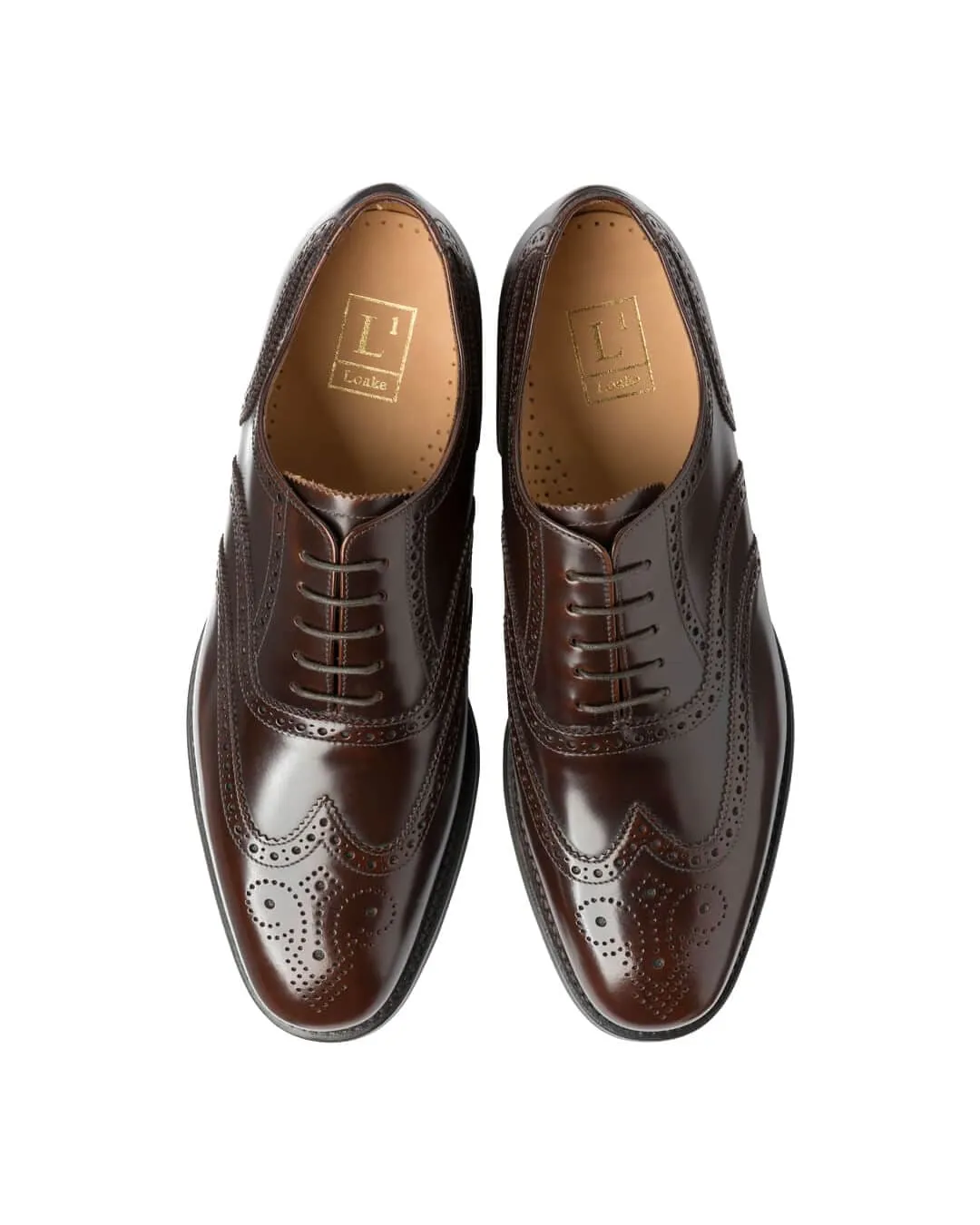 Loake Brown 302 Oxford Wingtip Brogues Shoes