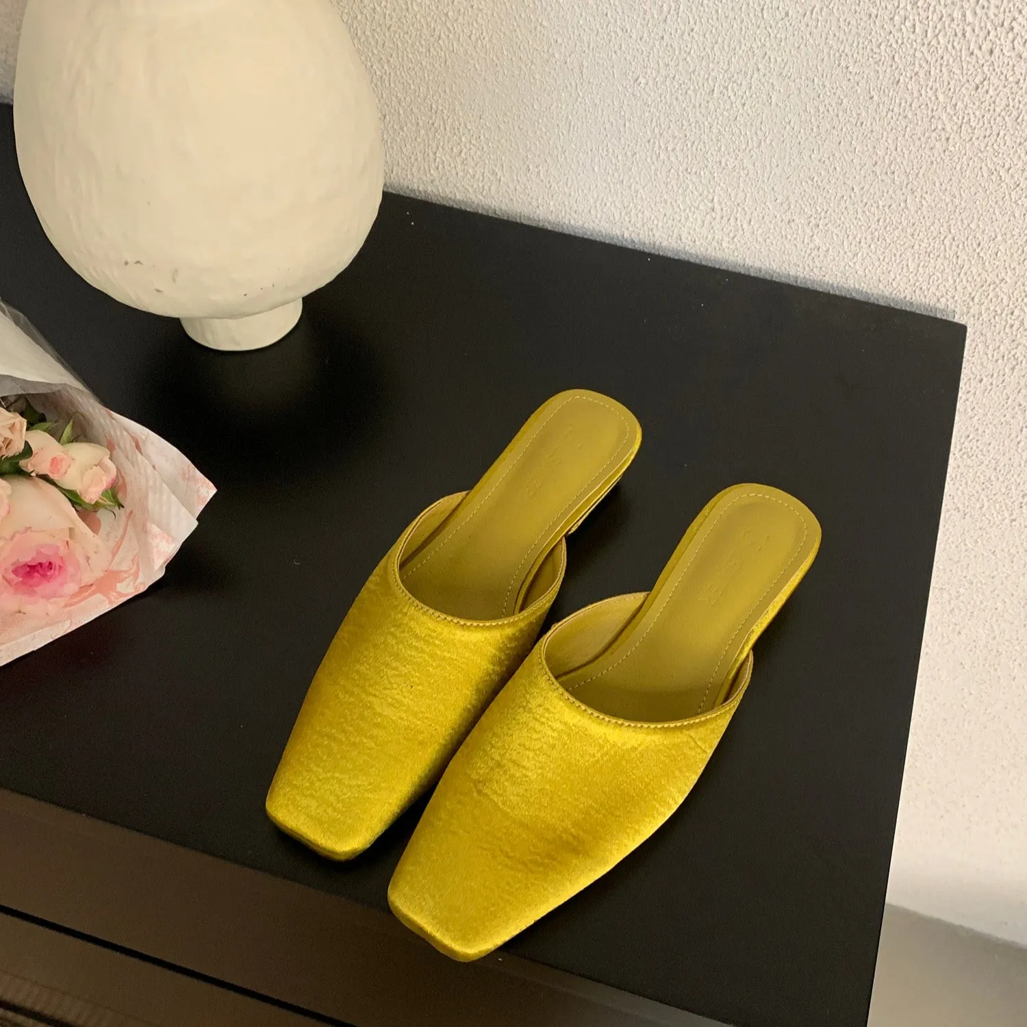 Luna Silk Mules