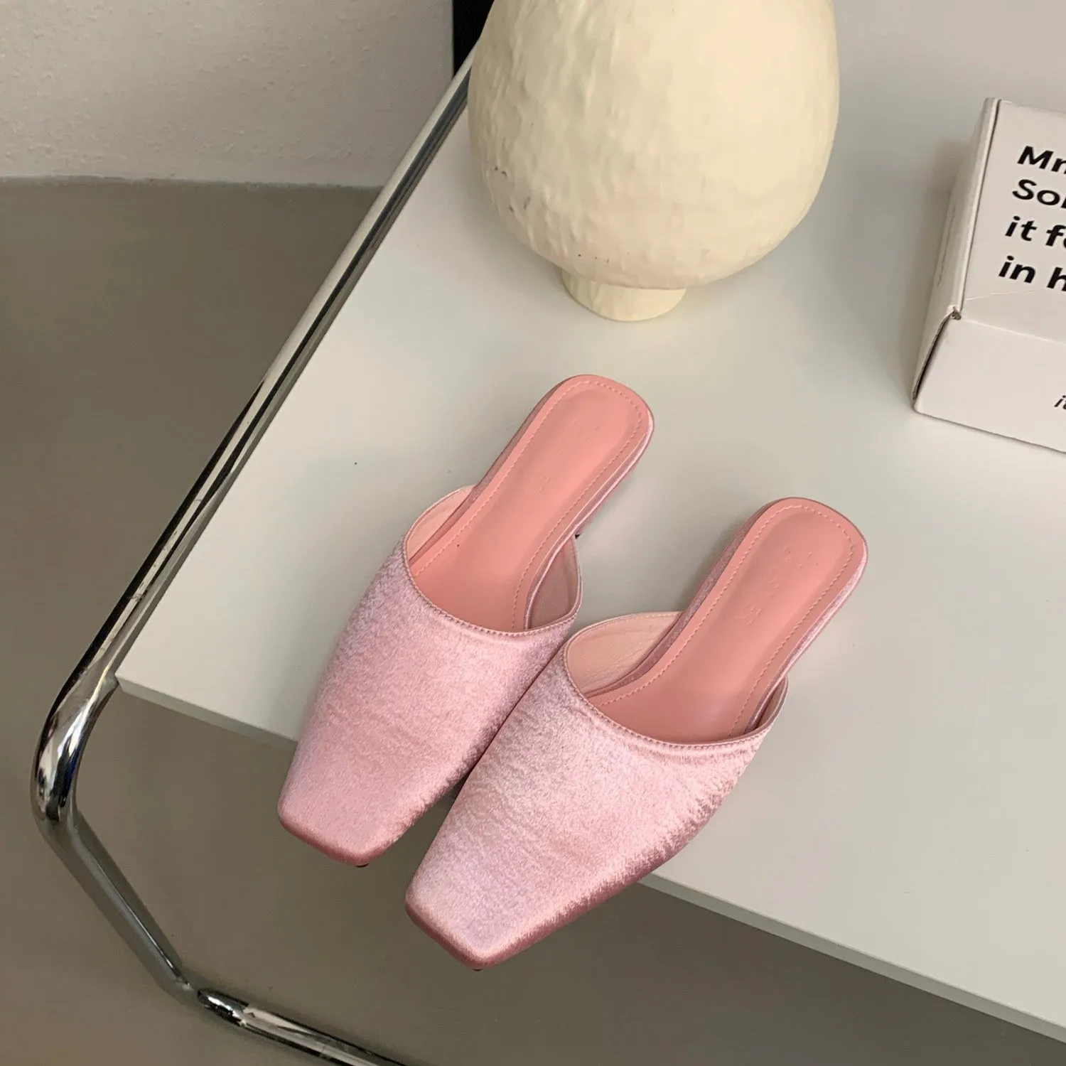 Luna Silk Mules