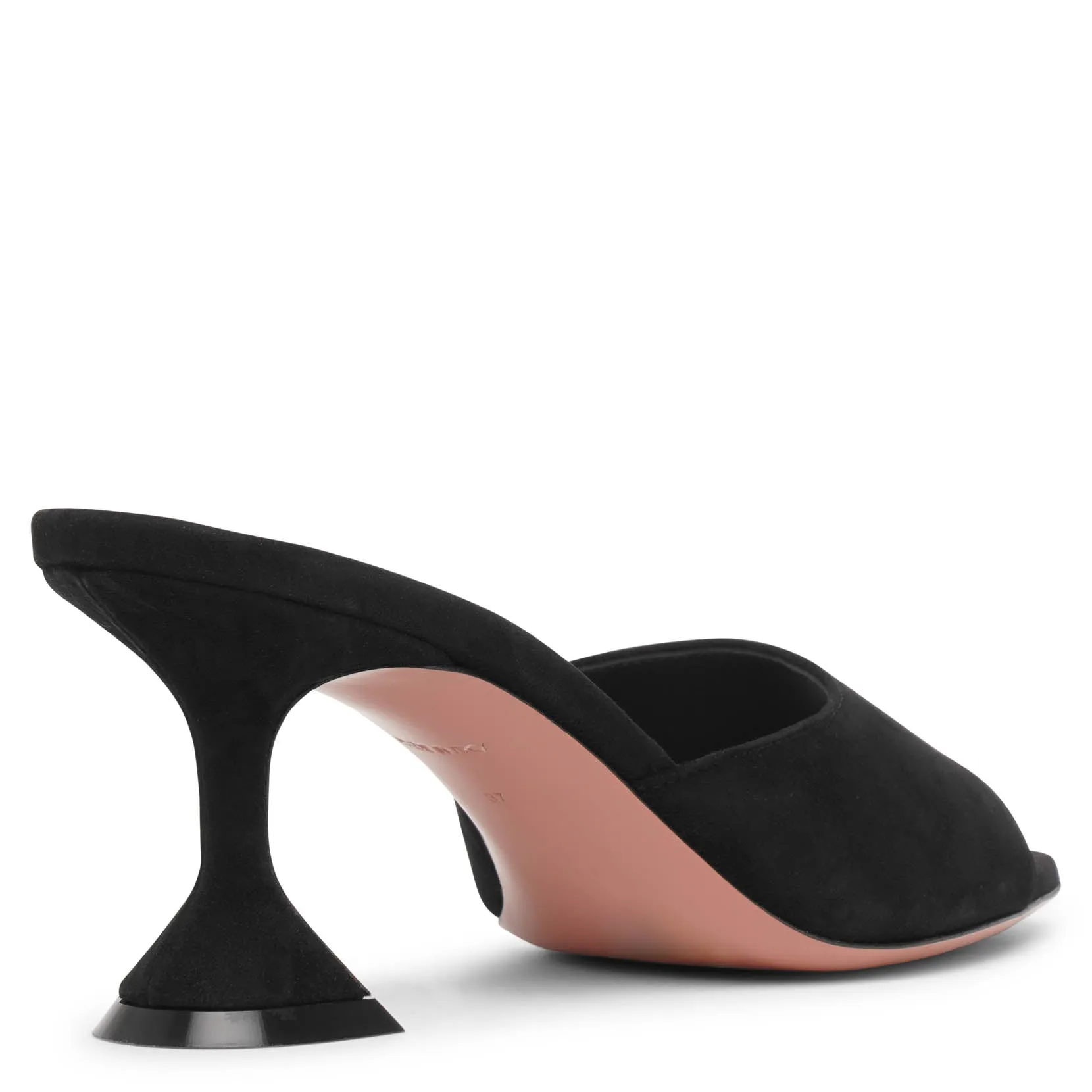 Lupita 70 black suede mule sandals