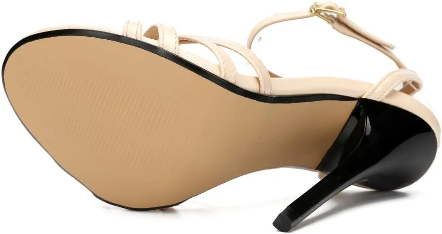MAIERNISI JESSI Unisex Men's Women's Strappy Heels For Women Stilletos Heels High Heeled Pump Sandals