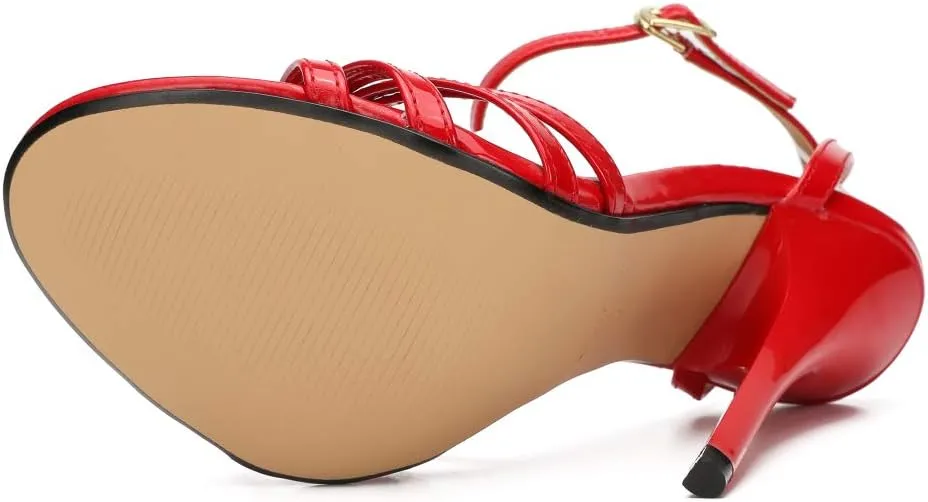 MAIERNISI JESSI Unisex Men's Women's Strappy Heels For Women Stilletos Heels High Heeled Pump Sandals