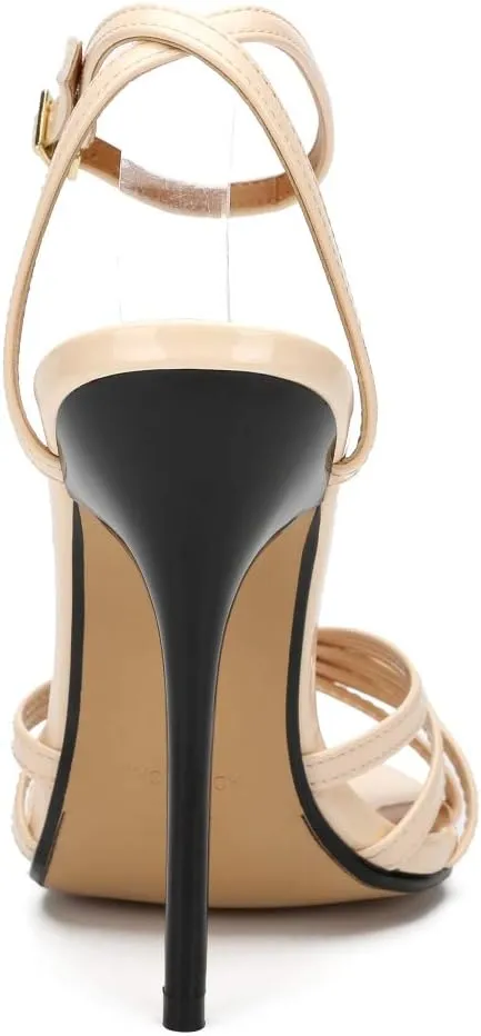 MAIERNISI JESSI Unisex Men's Women's Strappy Heels For Women Stilletos Heels High Heeled Pump Sandals