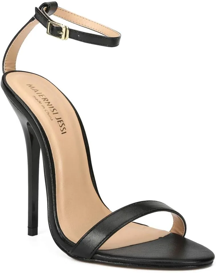 MAIERNISI JESSI Unisex Men's Women's Strappy Sandals Heels, Stilletos High Heeled Sandals