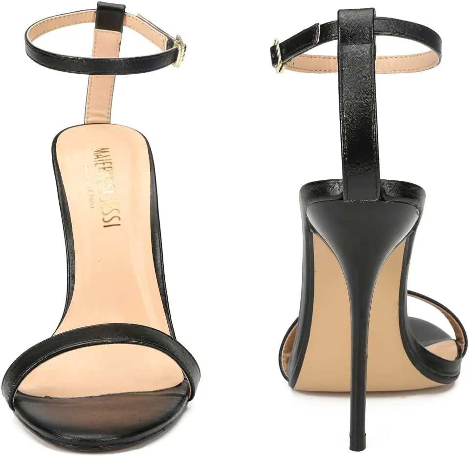 MAIERNISI JESSI Unisex Men's Women's Strappy Sandals Heels, Stilletos High Heeled Sandals