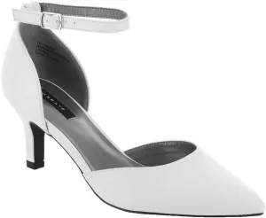 Masseys Women's Lynley D'Orsay Low Heel Pump with Ankle Strap