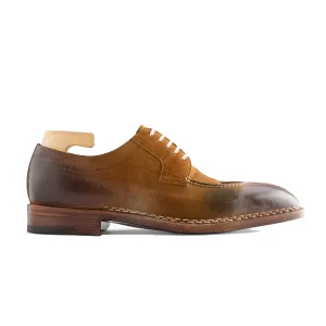 Men Suede Solid Leather Derby Shoes