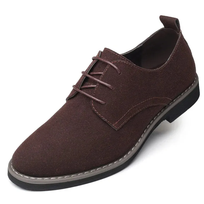 Mens Dress Shoes Legitimate Leather Shoe PU Suede Casual Men Designer Social Male Black Business Luxury Man Men's Wedding Summer