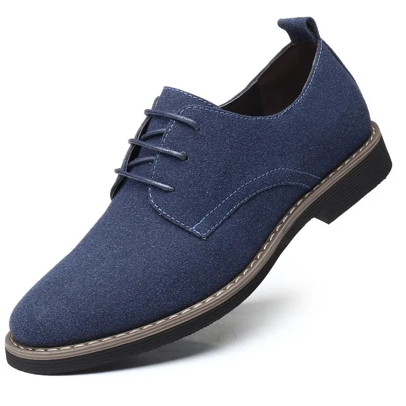 Mens Dress Shoes Legitimate Leather Shoe PU Suede Casual Men Designer Social Male Black Business Luxury Man Men's Wedding Summer