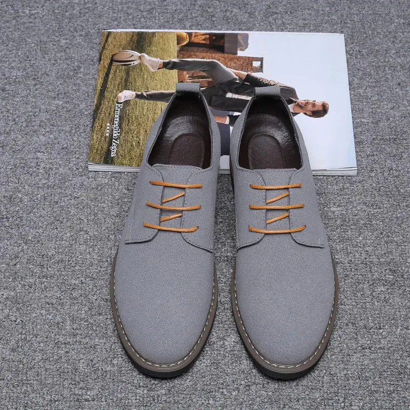Mens Dress Shoes Legitimate Leather Shoe PU Suede Casual Men Designer Social Male Black Business Luxury Man Men's Wedding Summer