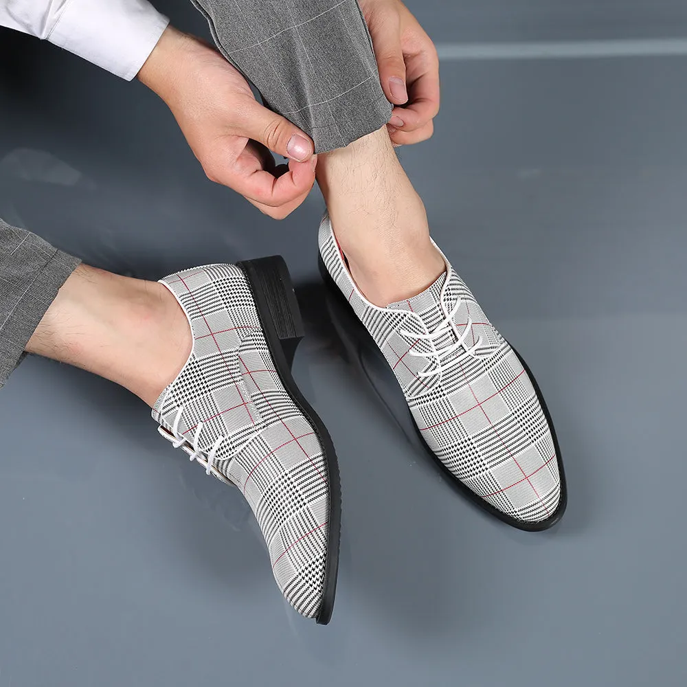 Men's Houndstooth Derby Shoes