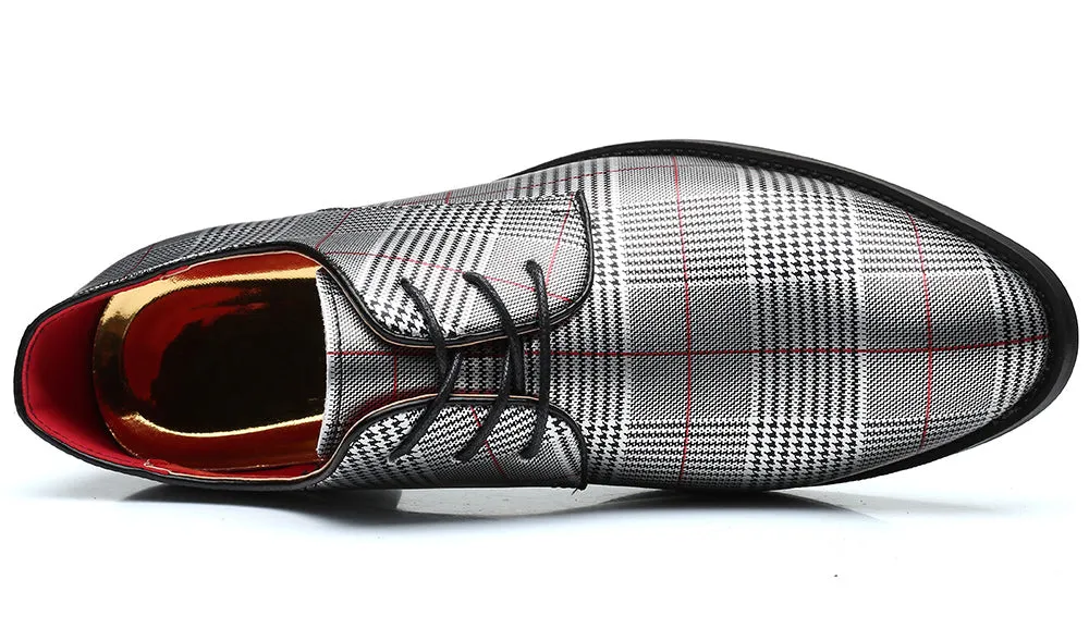 Men's Houndstooth Derby Shoes