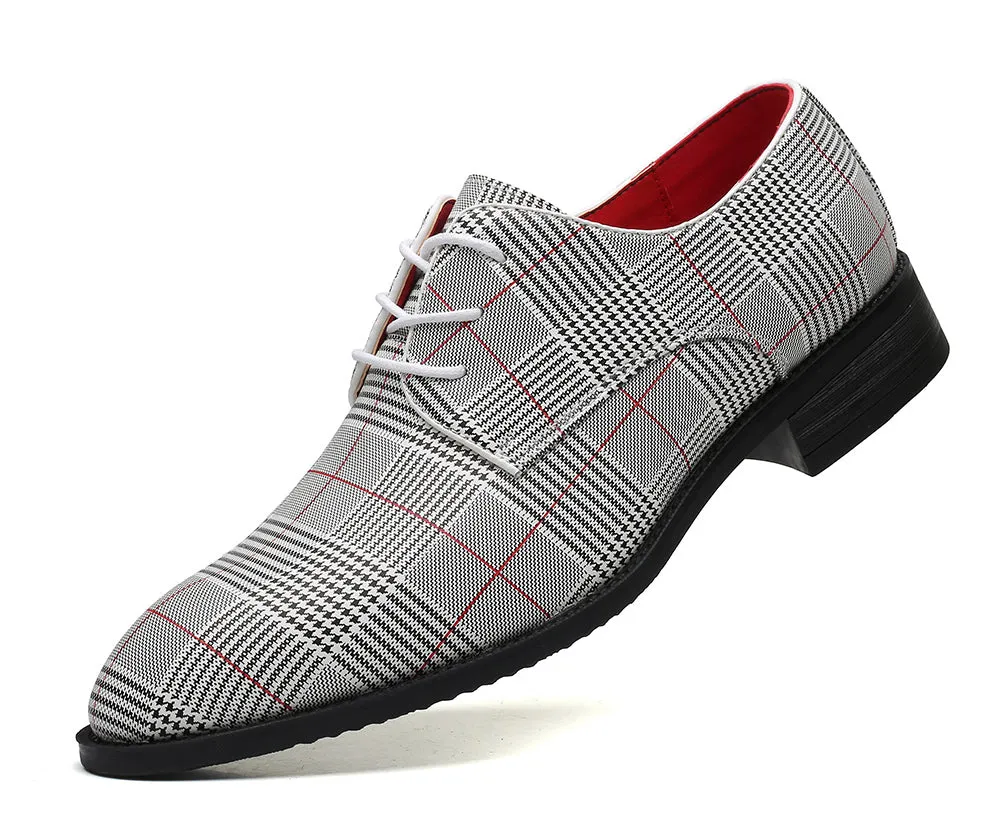 Men's Houndstooth Derby Shoes