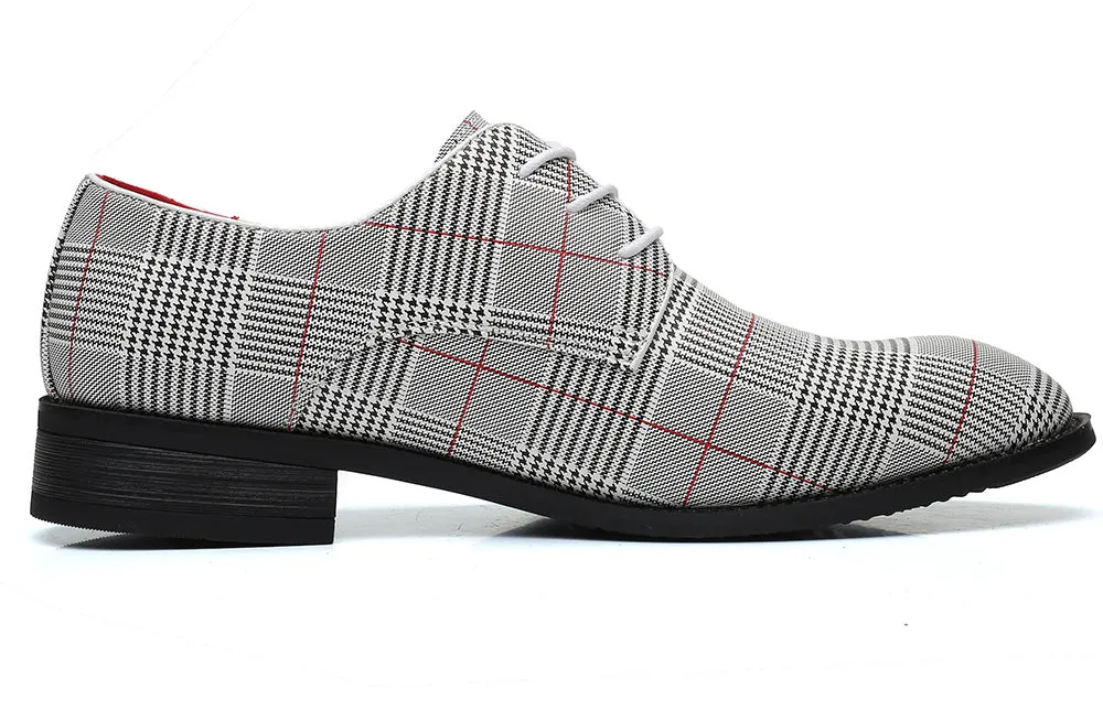 Men's Houndstooth Derby Shoes