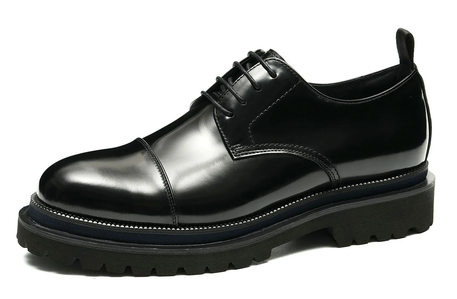 Men's Patent Leather Cap Toe Derby