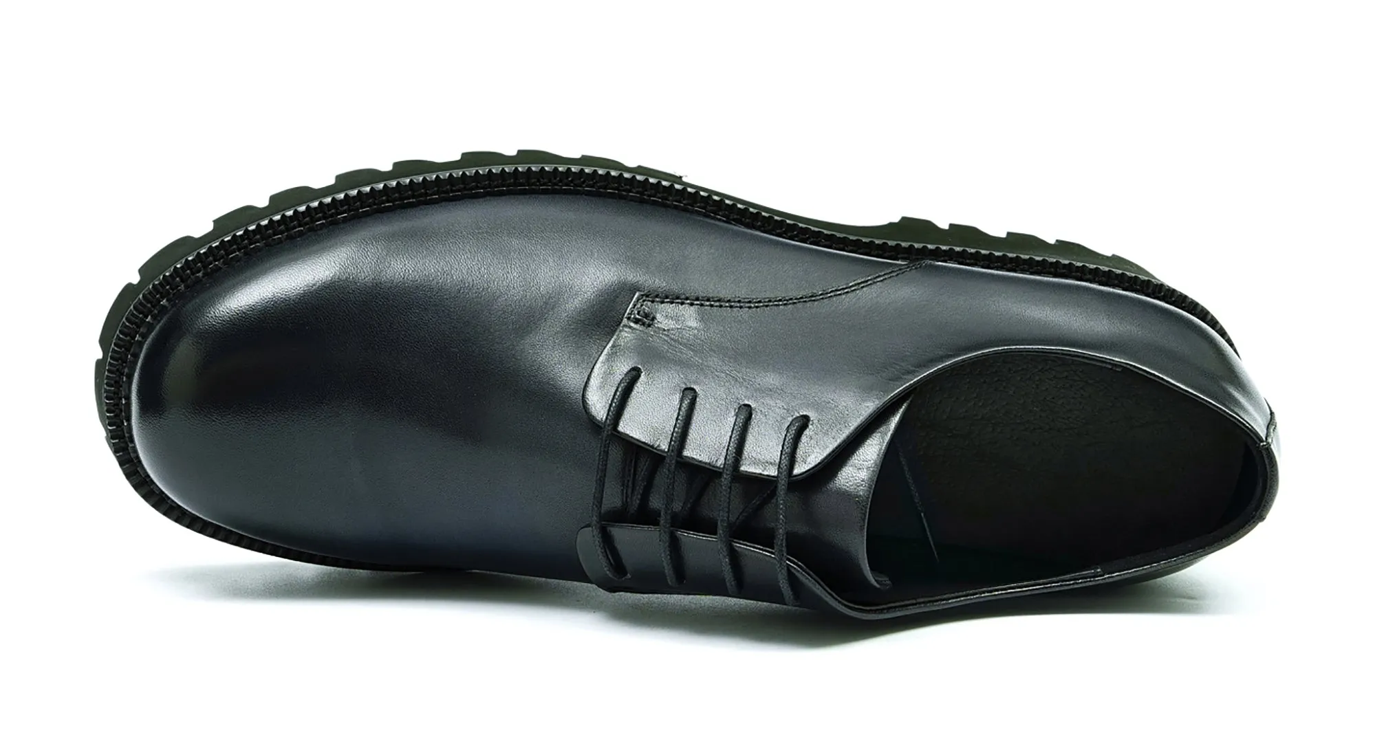 Men's Thick Sole Plain Toe Dress Derby
